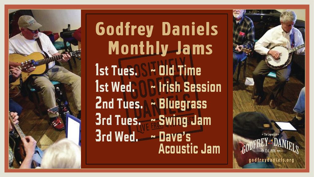 Godfrey Daniels Monthly Free Jam Session Information Schedule
